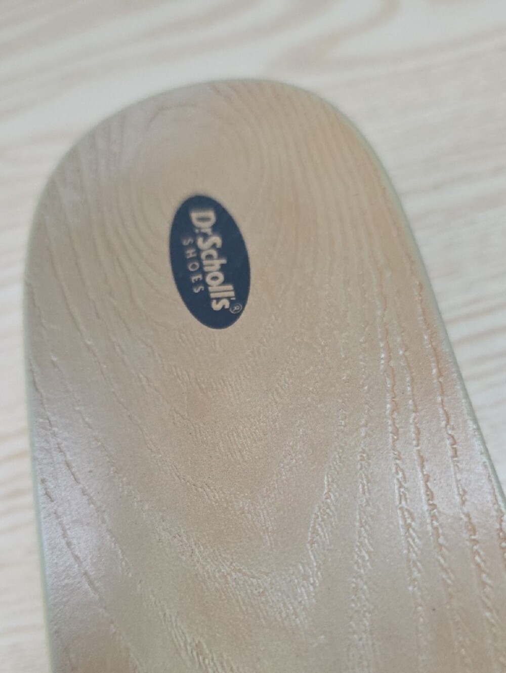 Dr. Scholl's Denim Slide Mules with Gold Accent - Picture 2 of 6